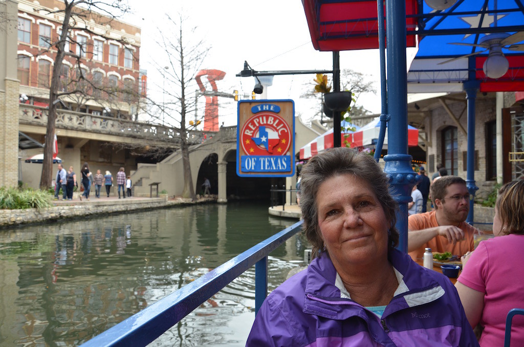 Jan at The Republic of Texas BBQ Restaurant on the river walk