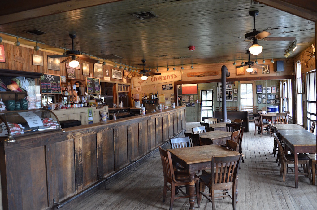 Saloon in the dance hall.