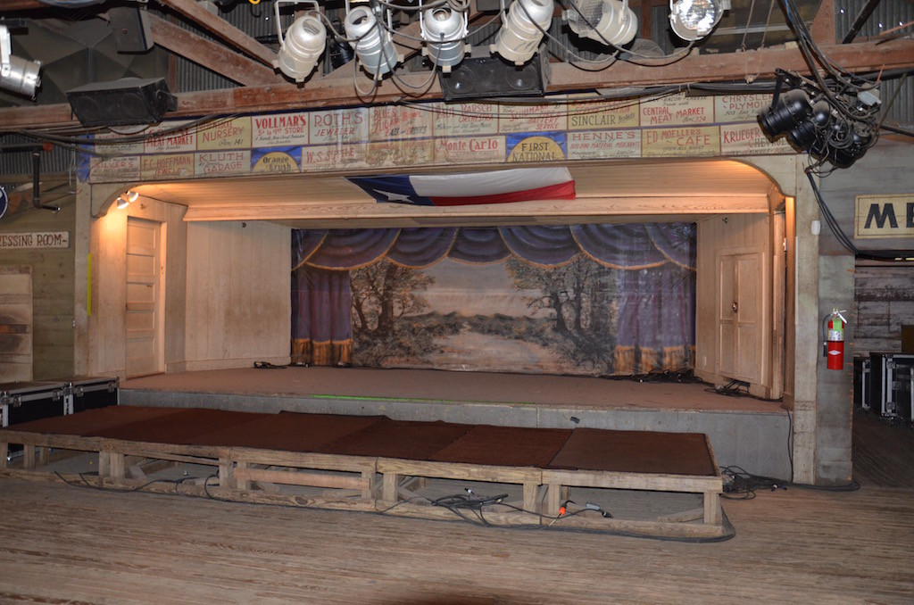 Stage in the dance hall