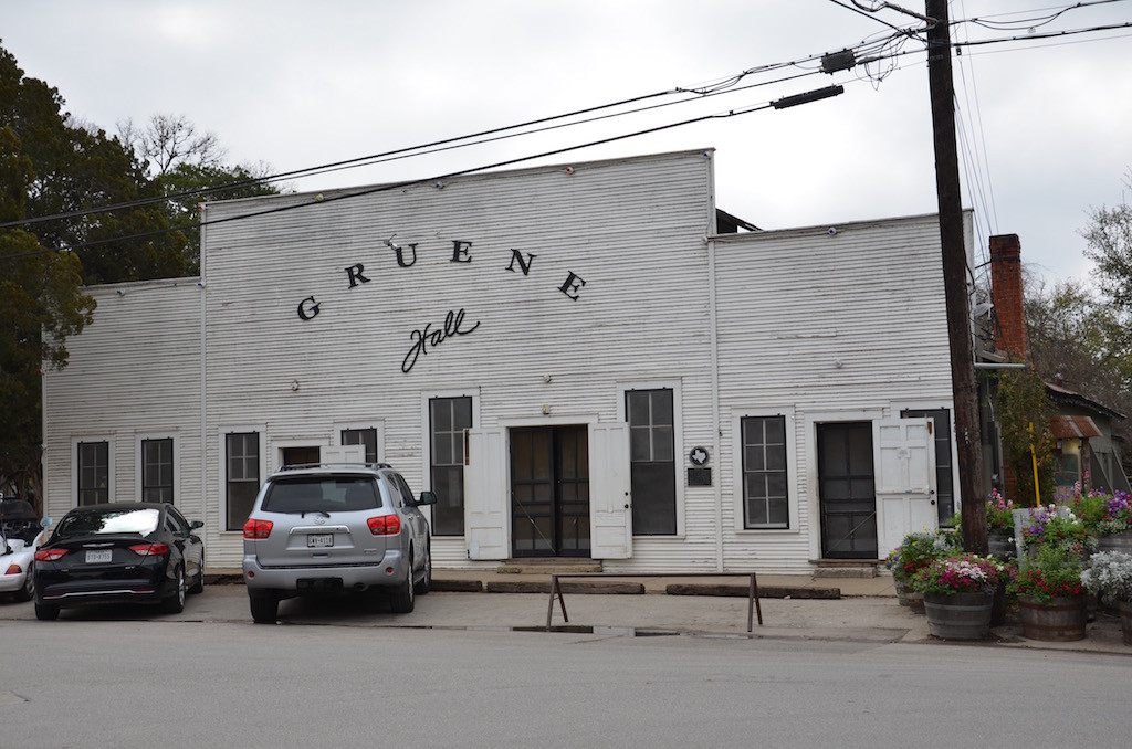 Gruene Dance Hall (pronounced "green" we're told!)