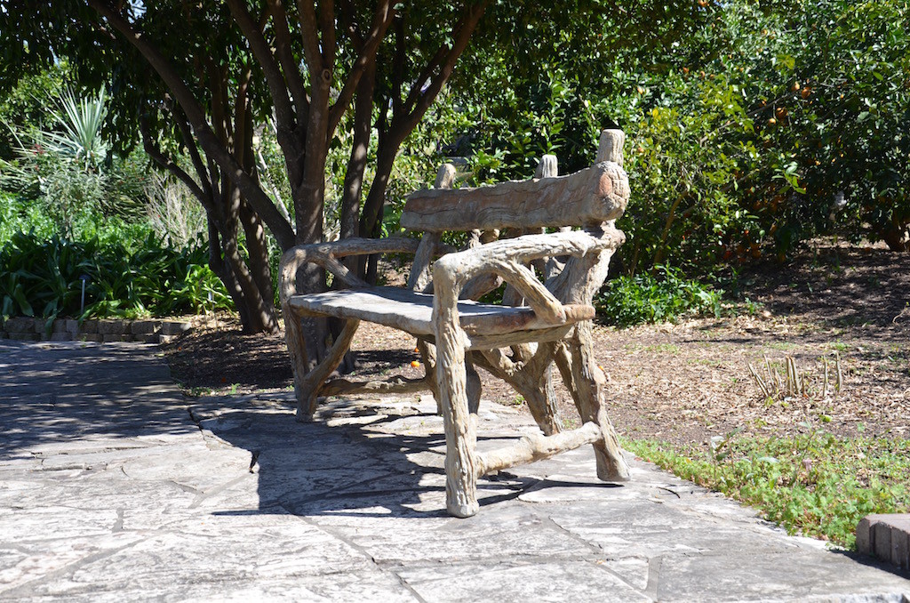 Interesting wood bench