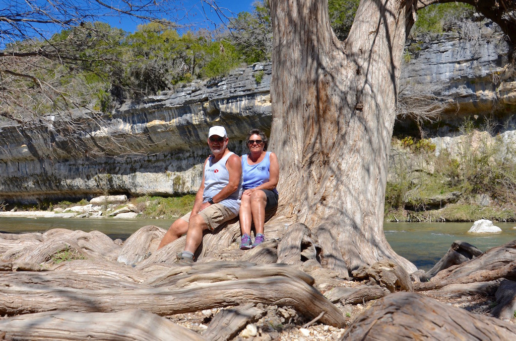 That Cyprus tree has more wrinkles than me!