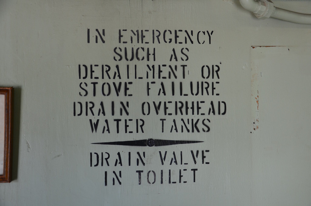 I'm sorry, in case of derailment I'm getting the hell out! The tanks will empty themselves!