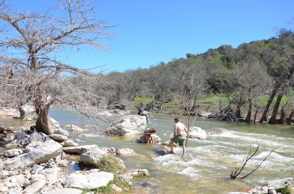 Spring breaker's enjoying the water.