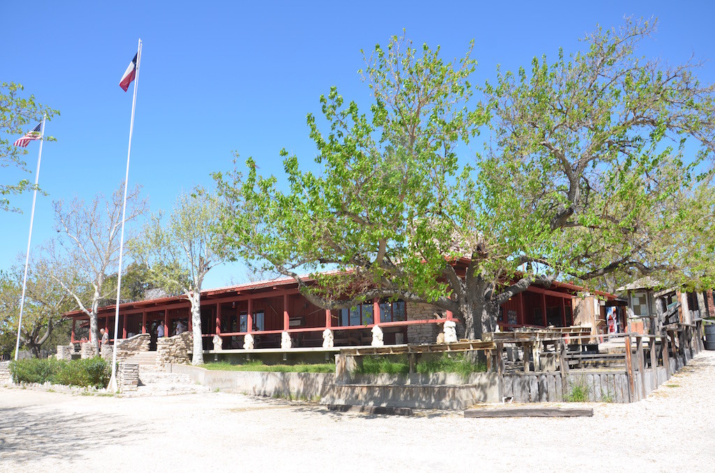 The store and offices for the caverns.