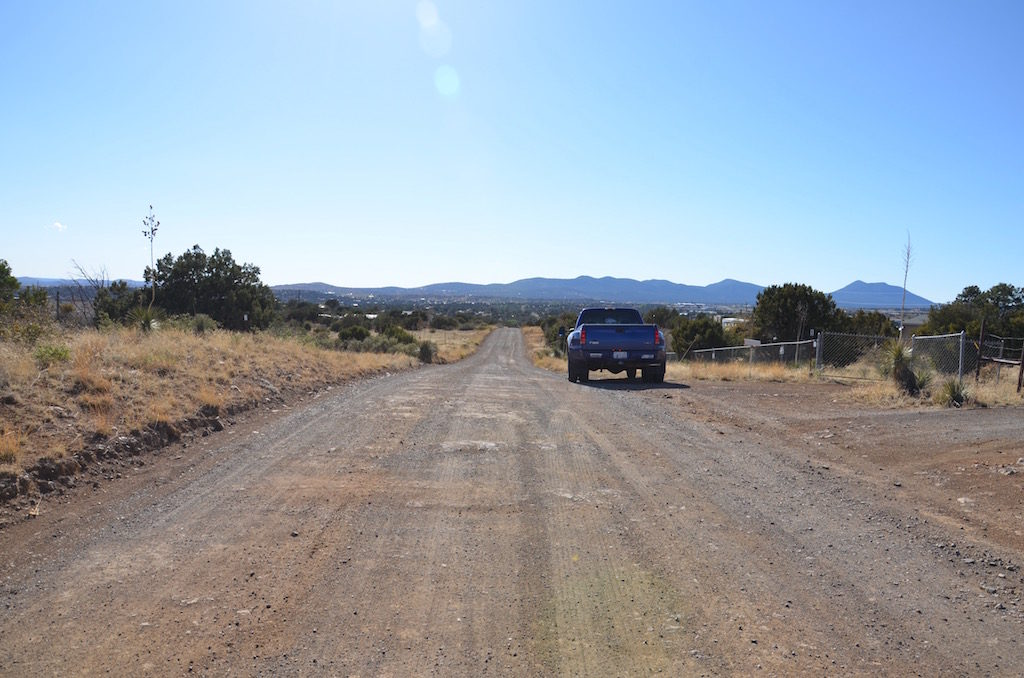 Flurry Lane, yes ist's a dirt road!