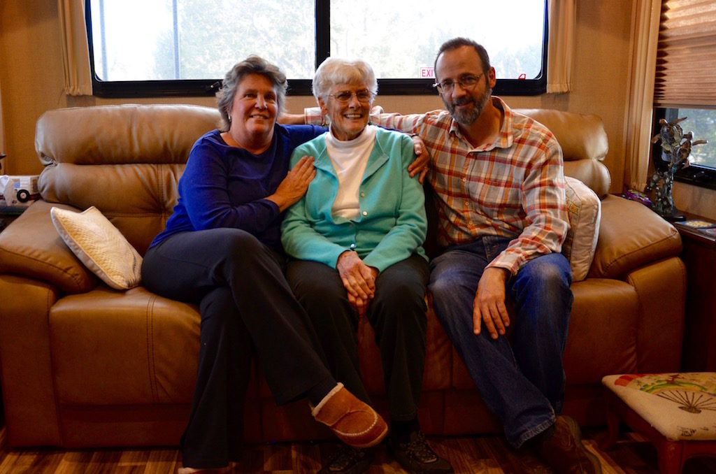 Jan, Aunt Fran and Harry when they visited our home.