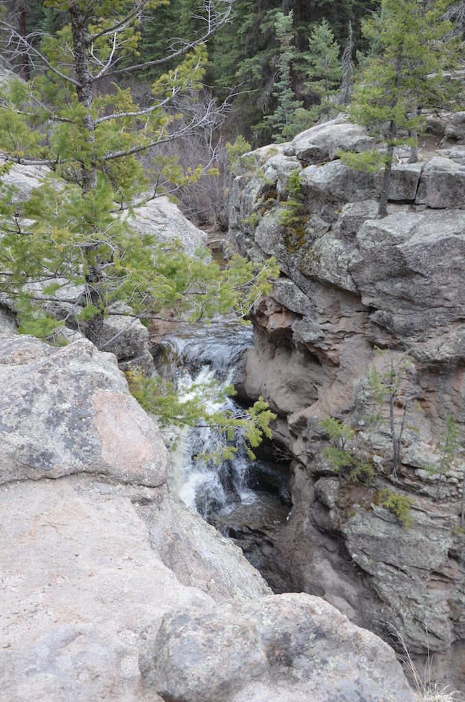 A closer view, but not as good. I wasn't willing to go any further out on the ledge for the shot!