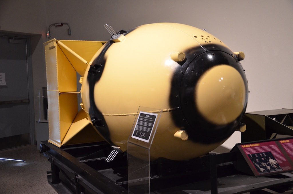 Butter casing of the Fat Boy bomb dropped in Japan.