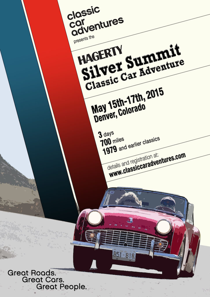 The Hagerty Silver Summit Classic Car Event came through town that day; cool cars!