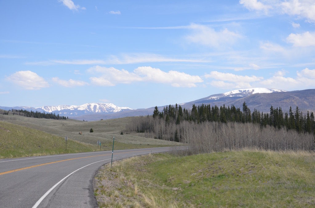 Beautiful drive towards Lake City