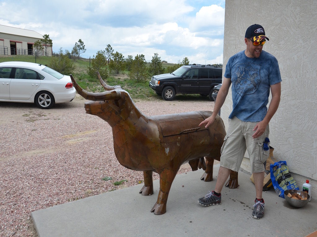 Vince new "Bull" grill/smoker