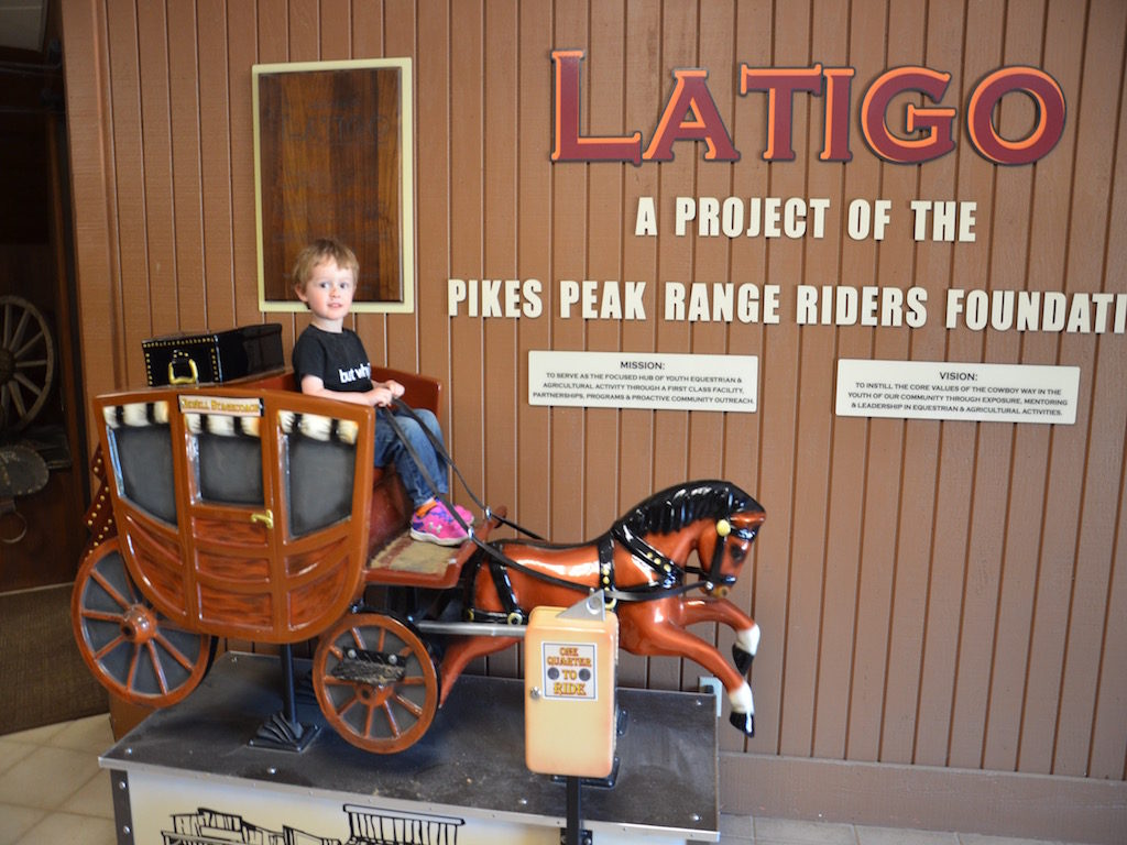 He even rode a stage coach (until the quarters ran out!)