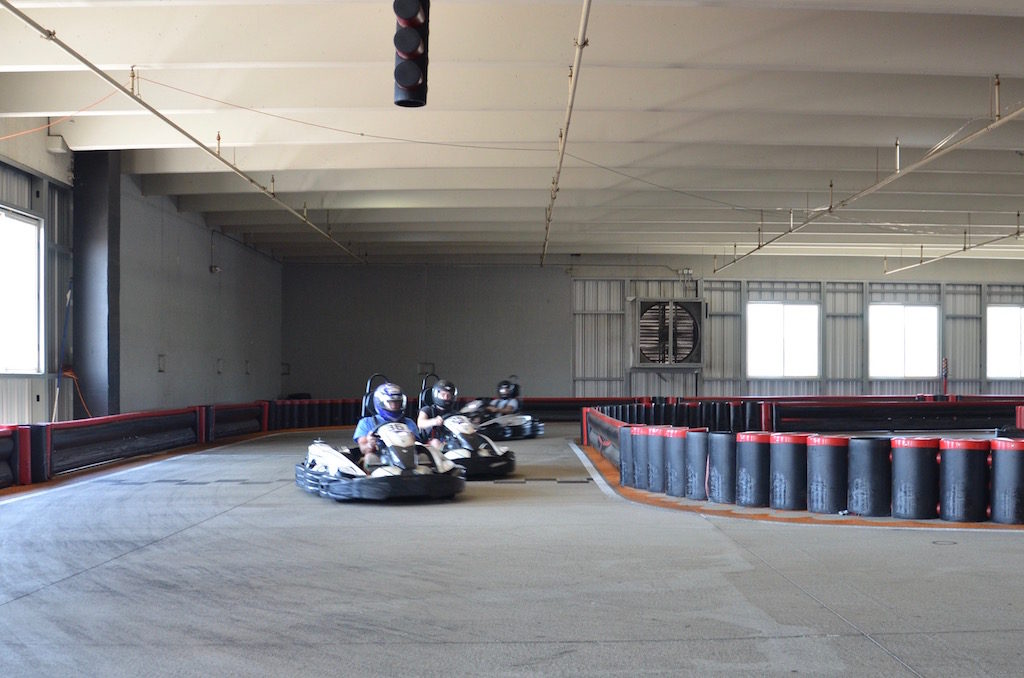 Bryce took us to Unser indoor Kart Racing. Bryce and I raced while Jan was the official photographer. We won't talk about my lap times!