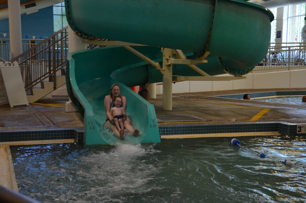 Then it was mom's turn; she went an incredible 50 times per his request!