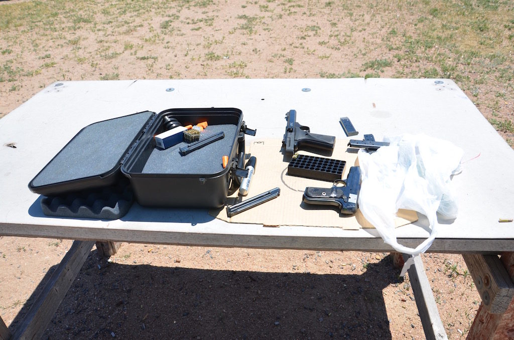 Another day's adventure; target shooting with Steve, Mary and Neil!