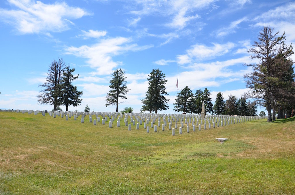 There is also a military cemetery there with graves from all the wars from this one to Vietnam.