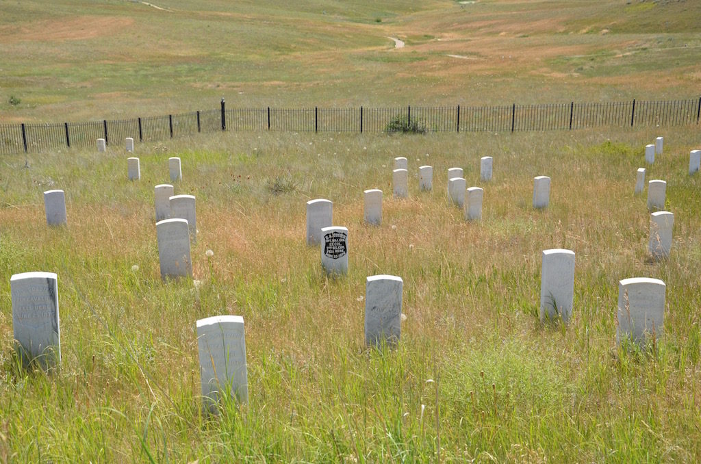The one in the center (black) is General Custer.