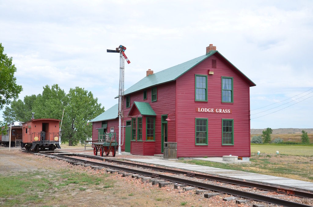 The train station.