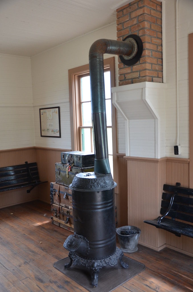 Heated by coal stove no doubt!