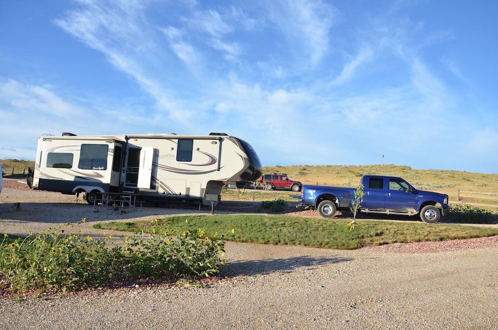 Our camp spot for the week. Very nice campground, lots of space between spots!
