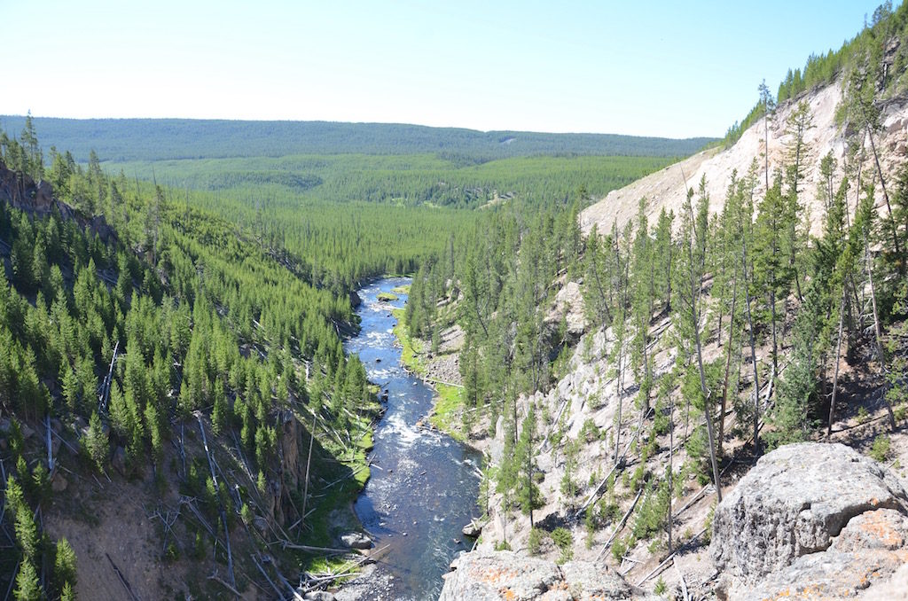 Beautiful river valley picture.