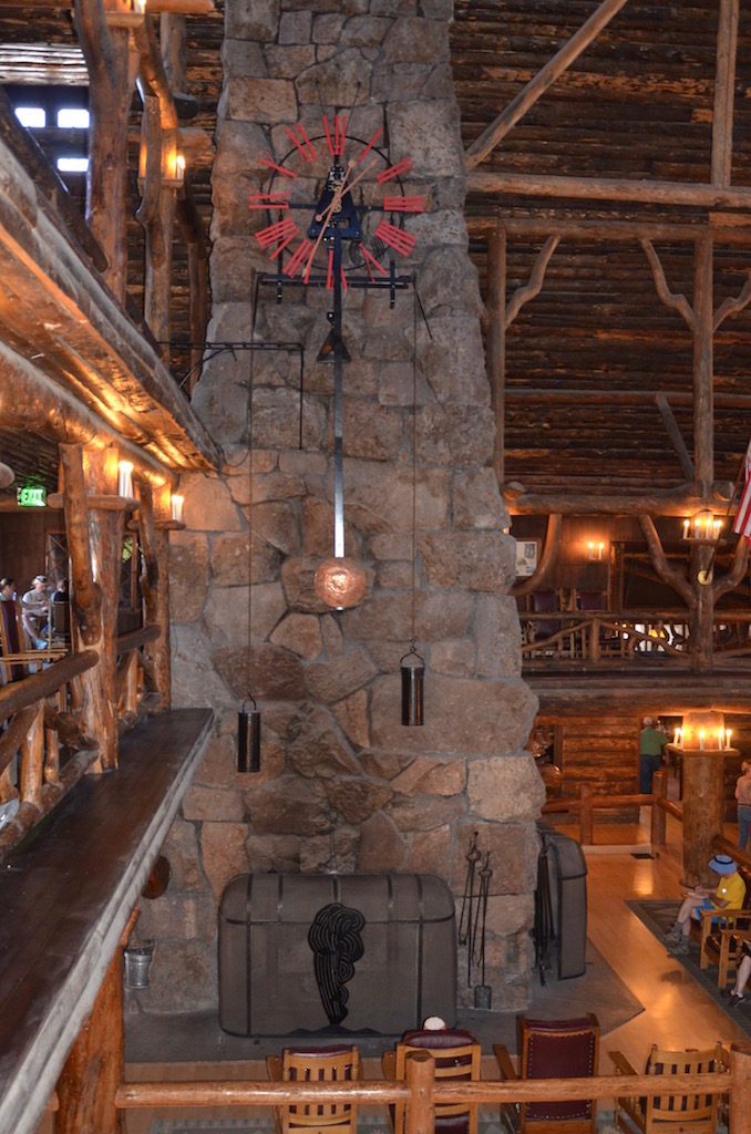 A very cool pendulum clock in the lobby