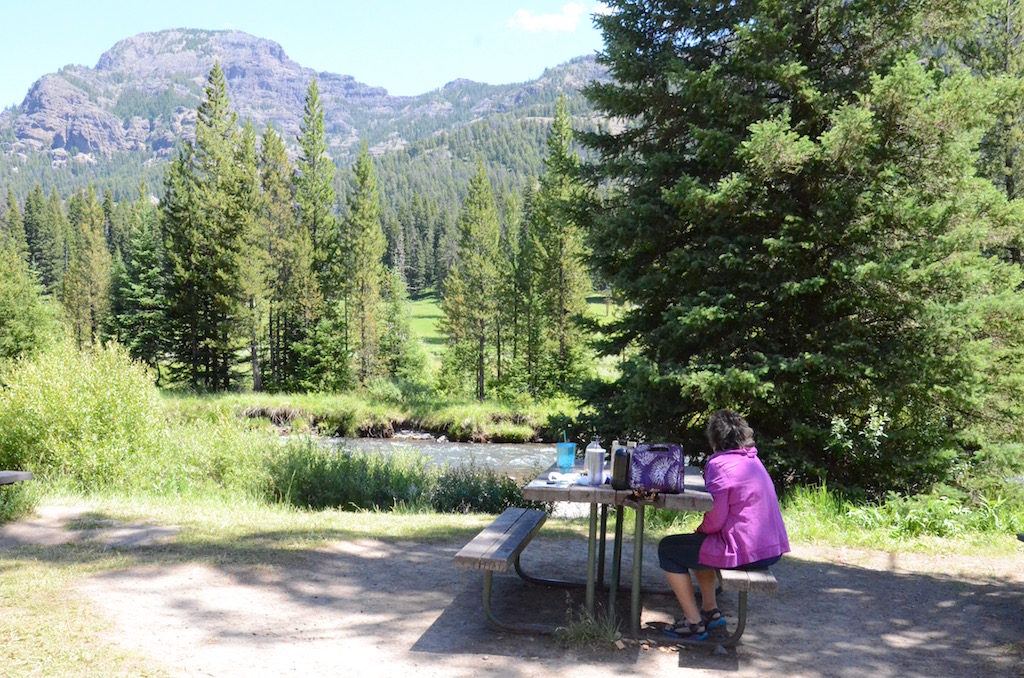 We found one of the many great picnic spots on the river.