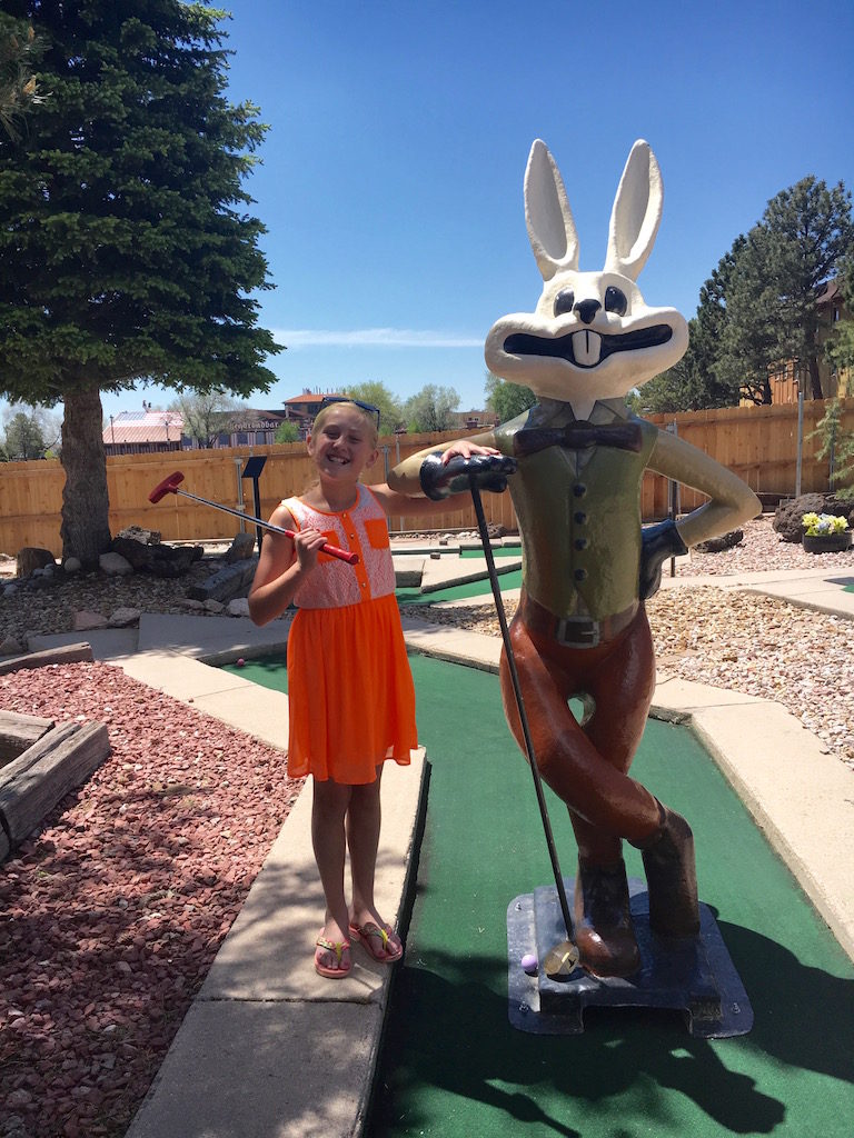 Next up- Miniature golf!