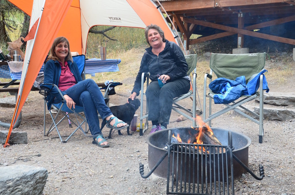 We net Sally at Big Arm Campground at Flathead Lake. She was staying in one of the Yurts they have there.