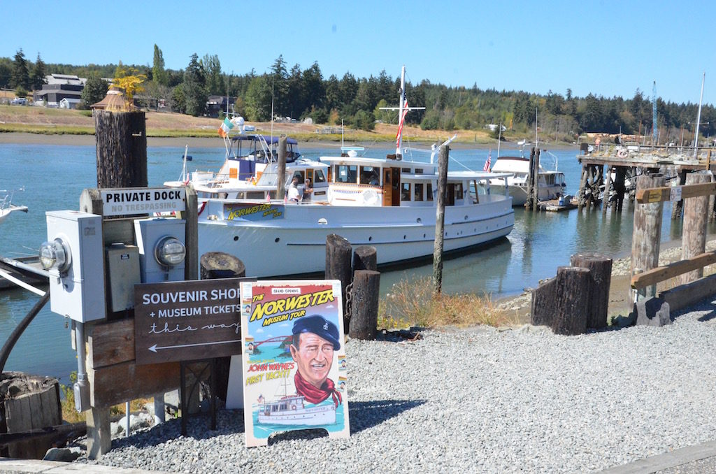 They had John Waynes old yacht there as a museum. 