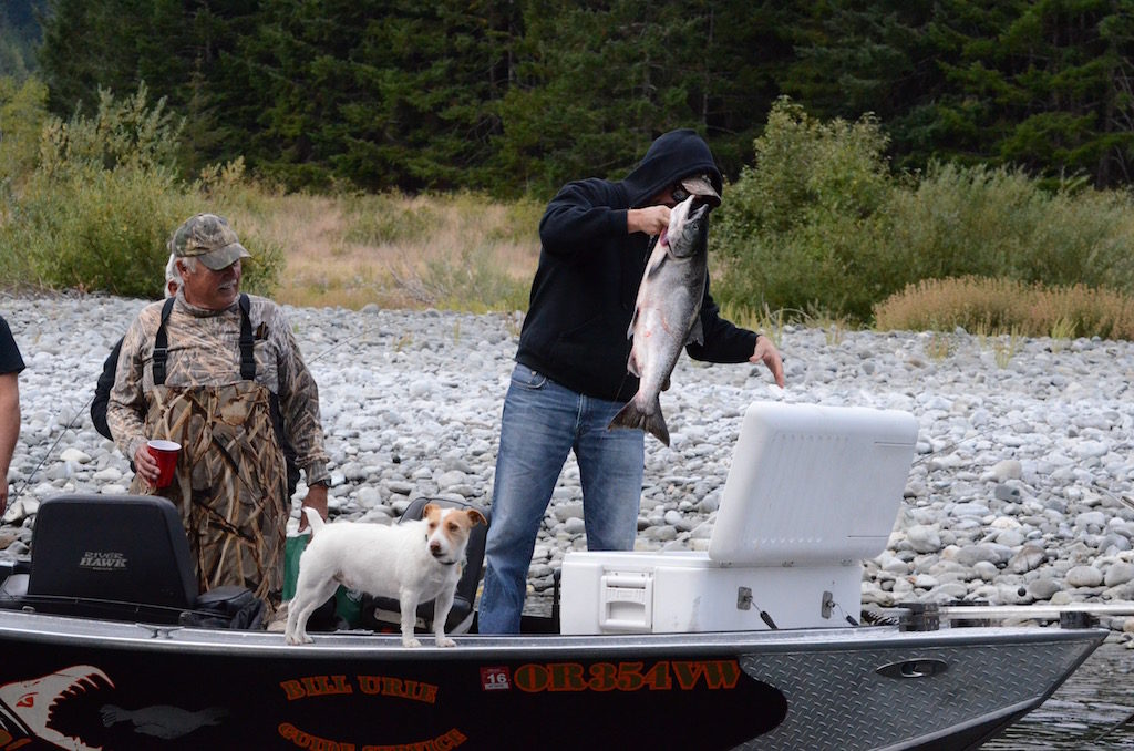 Fisherman and his first mate!
